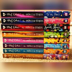 Lot of 8 Near Complete Princess Diaries Books by Meg Cabot Matching Paperbacks